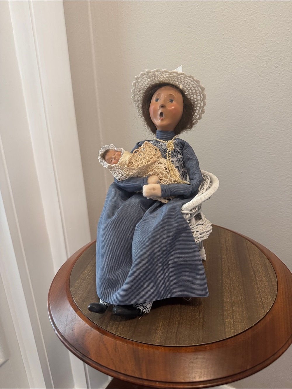 Byers’ choice woman with child